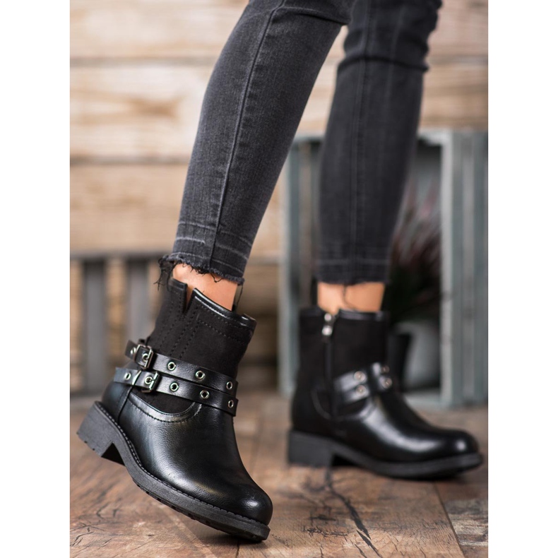 SHELOVET Comfortable Workers With A Buckle black 2