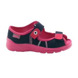 Befado children's shoes 969X105 pink navy blue 1