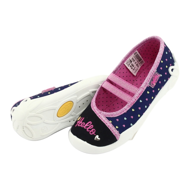 Befado children's shoes 116X255 navy blue pink 5