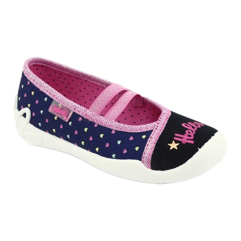 Befado children's shoes 116X255 navy blue pink 1