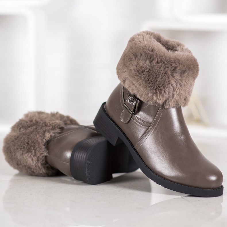 SHELOVET Workers With Fur brown 1