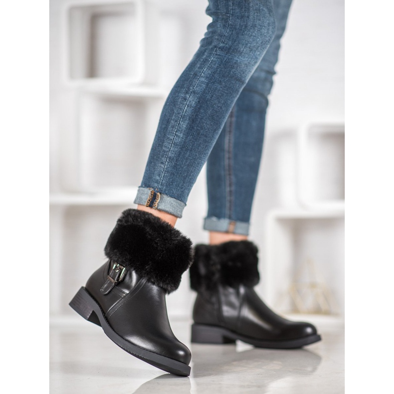 SHELOVET Workers With Fur black 2