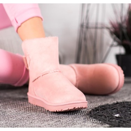SHELOVET Powder Mukluki With A Bow pink 1