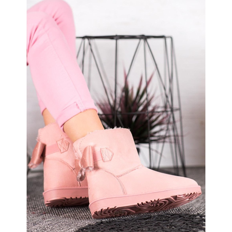 SHELOVET Powder Mukluki With A Bow pink 2