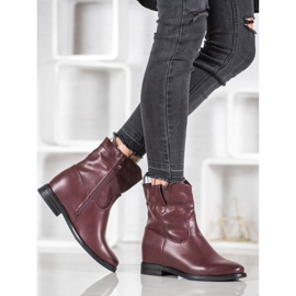 Ideal Shoes Cowboy boots With Eco Leather red 2