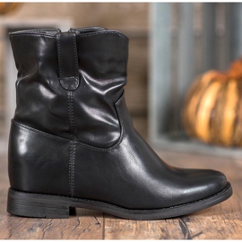Ideal Shoes Cowboy boots With Eco Leather black 6