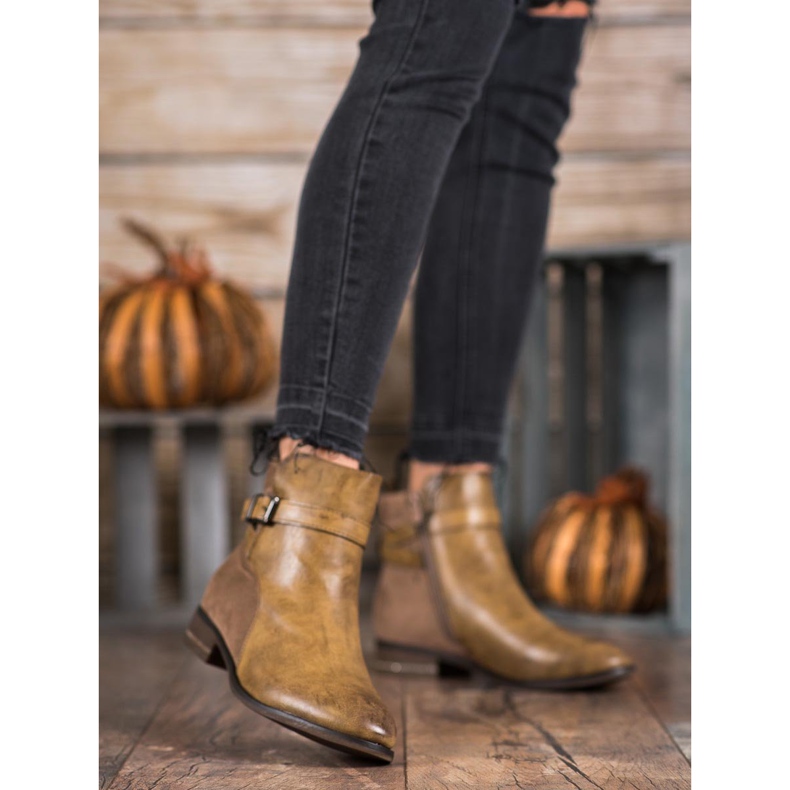 Super Mode Boots With Cubic Zirconia brown 2