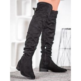 SHELOVET Stylish Over The Knee Boots black 2 SHELOVET Stylish Over The Knee Boots black 2