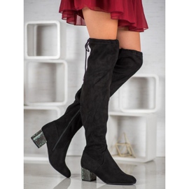 SDS Boots With Decorative Heel black 1