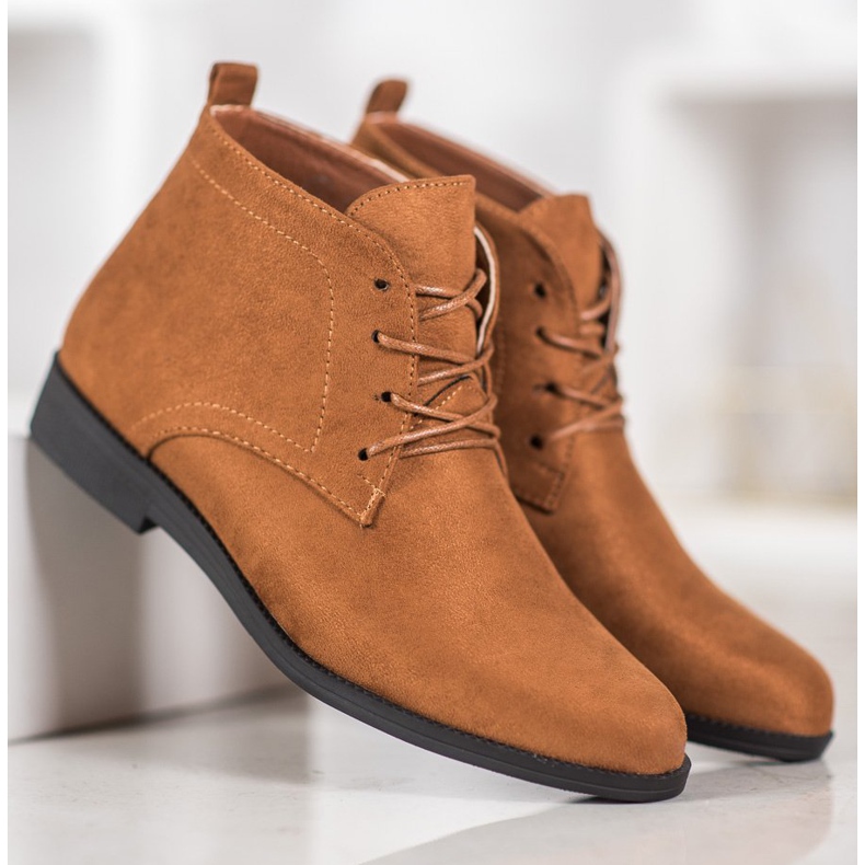 Goodin Comfortable Suede Boots brown 1