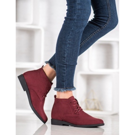 Goodin Comfortable Suede Boots red 2