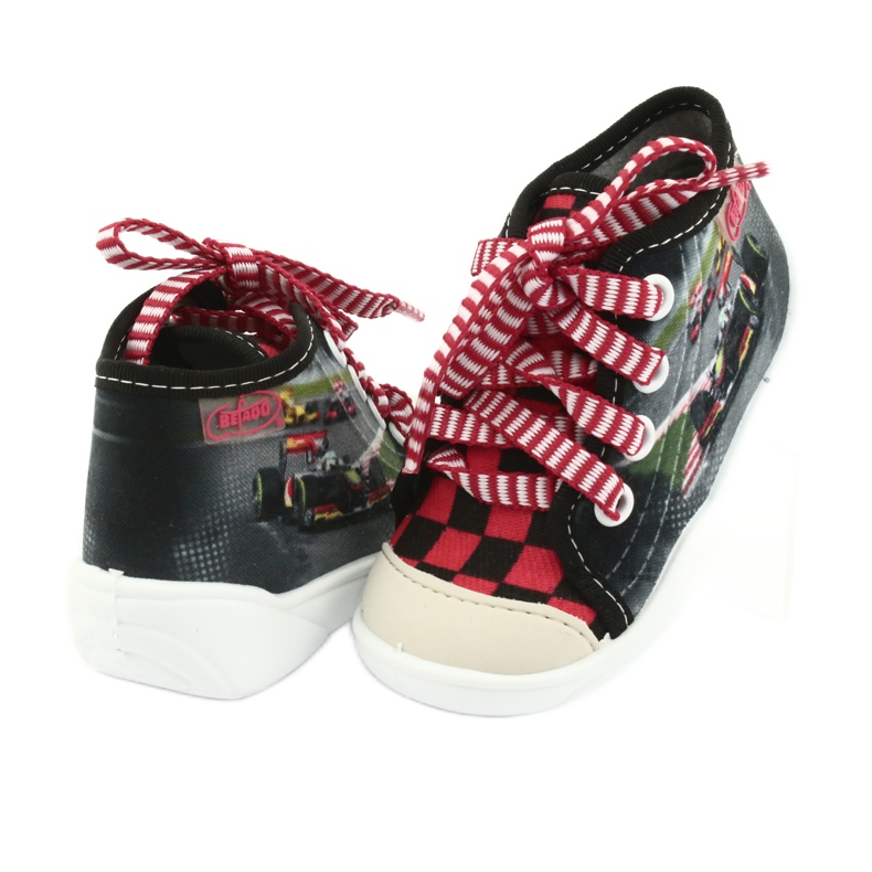 Befado children's shoes 218P050 black red grey 4