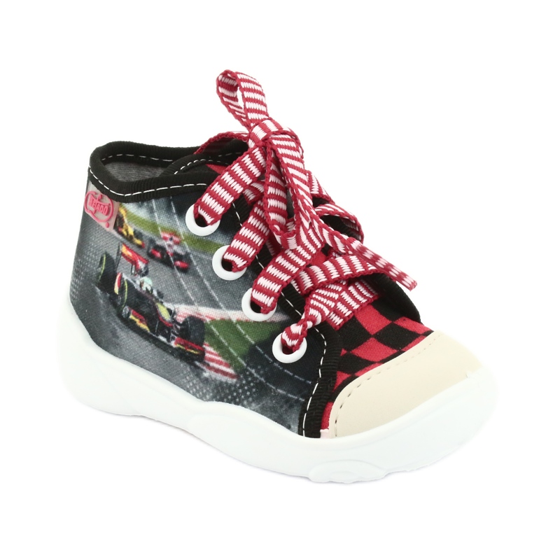 Befado children's shoes 218P050 black red grey 1