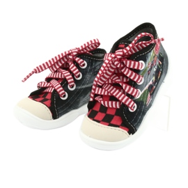 Befado children's shoes 218P050 black red grey 3