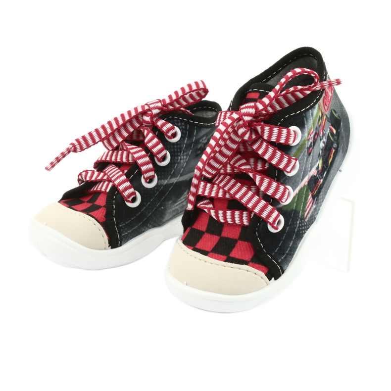 Befado children's shoes 218P050 black red grey 3