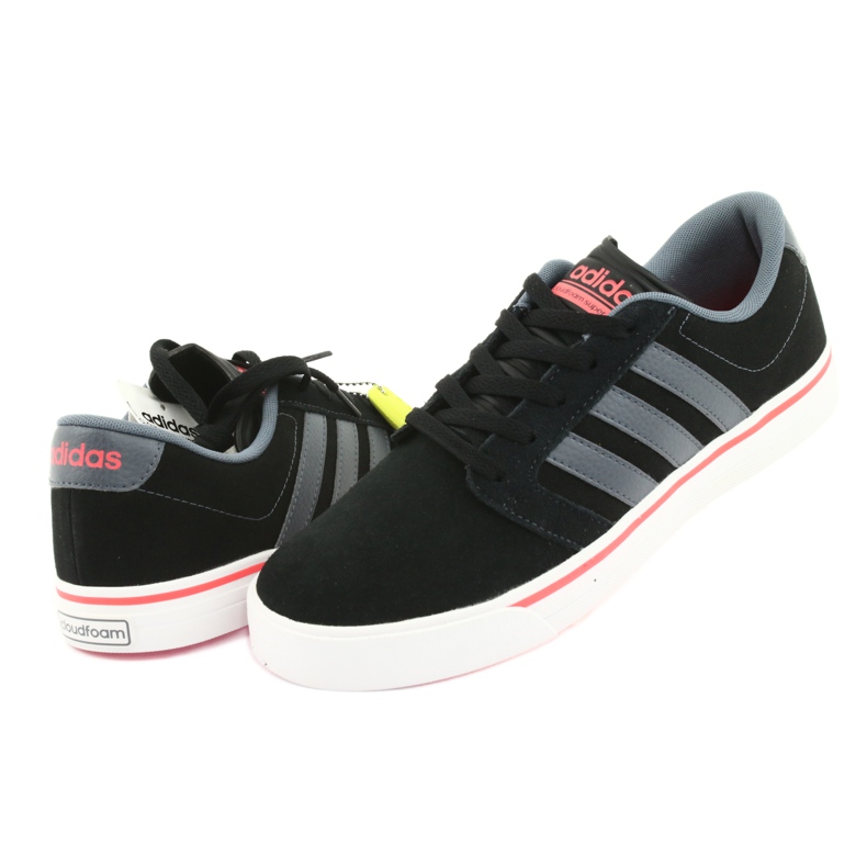 Adidas Cloudfoam Super Skate M AW3896 shoes black orange grey 3 Adidas Cloudfoam Super Skate M AW3896 shoes black orange grey 3