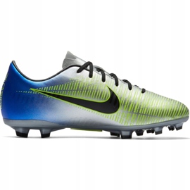 Nike Mercurial Victory 6 Neymar Fg Jr 921488-407 football boots grey silver 2