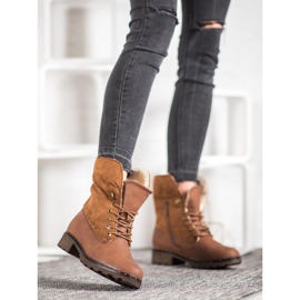 SHELOVET Brown Boots With Sheepskin 1