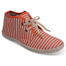 Boots Straw Sole Sneakers 2607 Orange 2