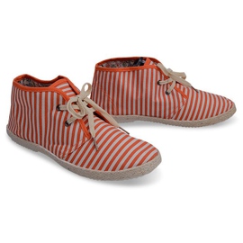 Boots Straw Sole Sneakers 2607 Orange 1