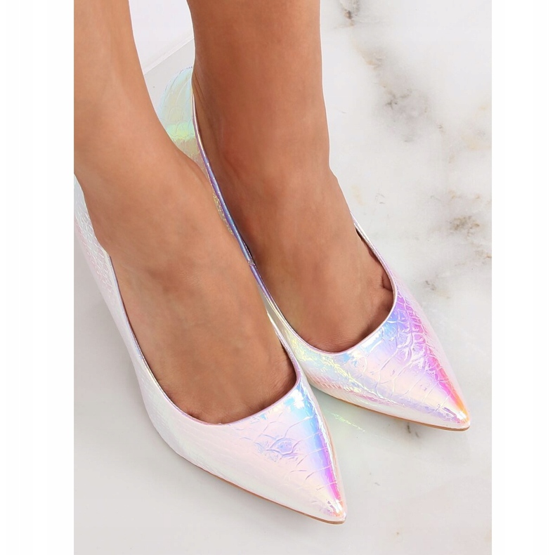 Holographic pins SY54P Silver grey multicolored 2