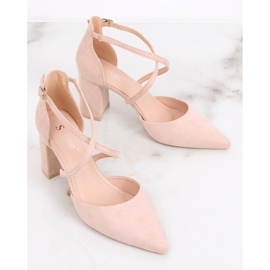 Pumps on the beige post LE069P Beige 2