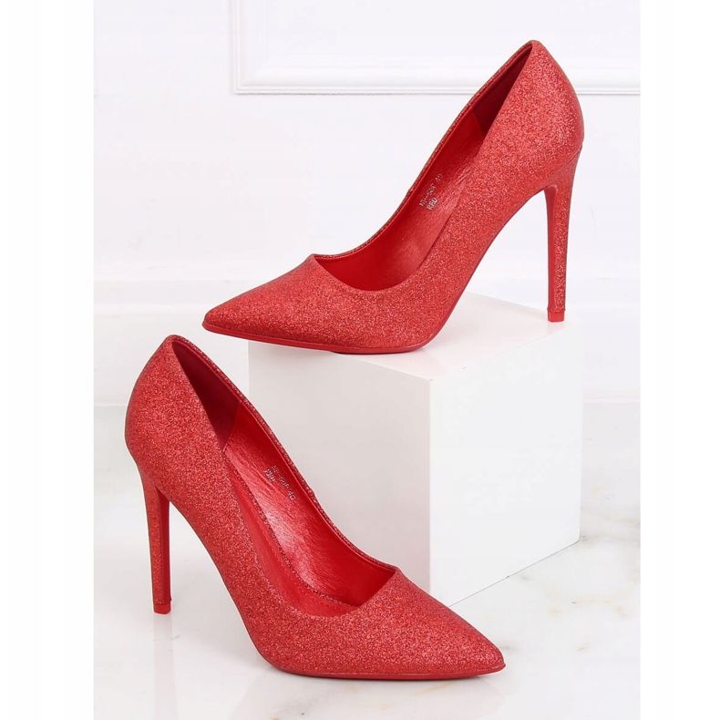 Red glitter pins NF-58P Red 1