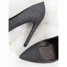 Graphite brocade pins NF-58P Pewter black multicolored 1