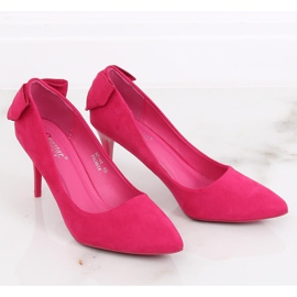 Pumps on a pin with a bow fuchsia NF-46 Fuchsia pink 1