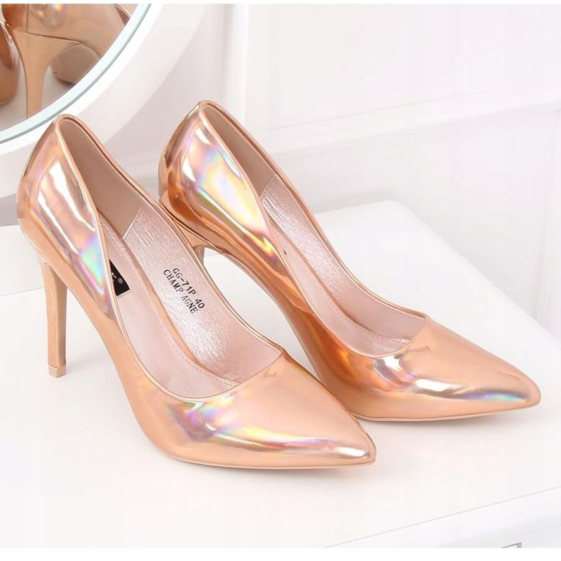 Champagne metallic pins GG-71P Champagne pink 2