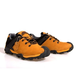 Trekking Boots NAT Leather. 6254 Camel brown black 1