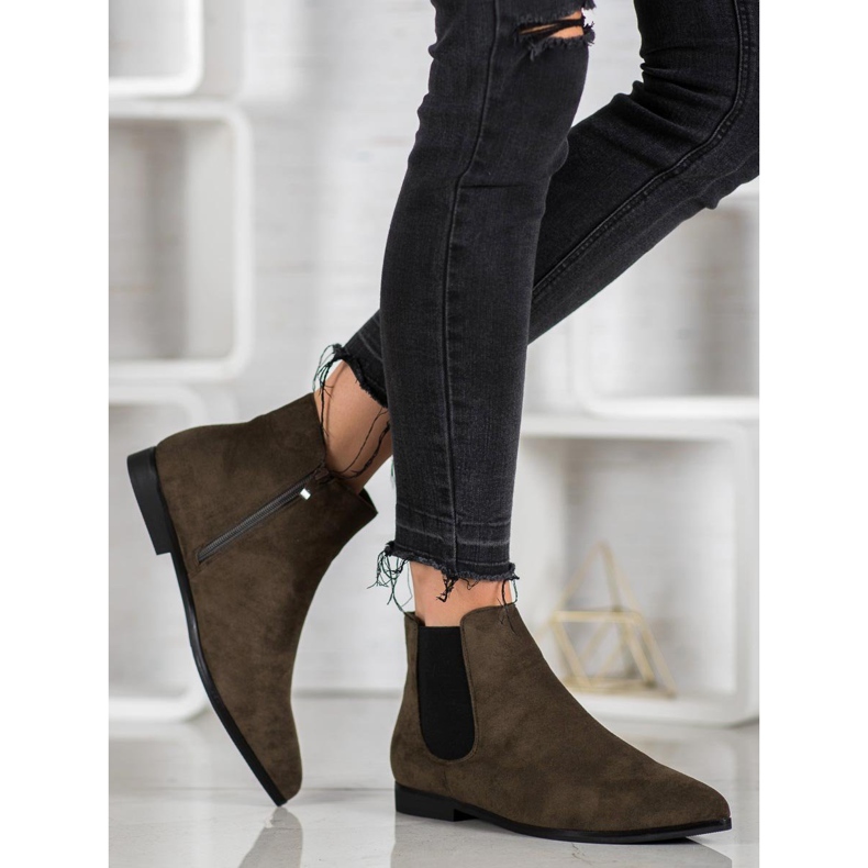 Marquiz Boots In Spitz green 1