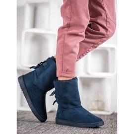 Haver Warm Snow Boots With Bows blue 1