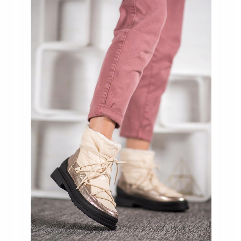 VICES textile snow boots golden 1