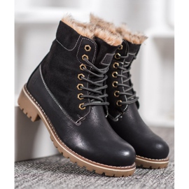 SHELOVET Laced Black Trappers 2 SHELOVET Laced Black Trappers 2