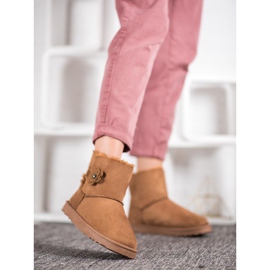 SHELOVET Mukluki With Flower brown 1