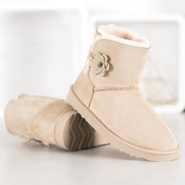 SHELOVET Mukluki With Flower brown 1