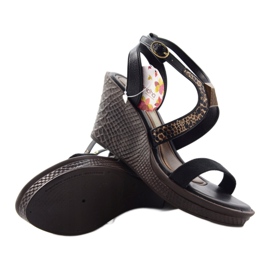 Ipanema Women's wedge sandals Grendha 81407 black brown 3