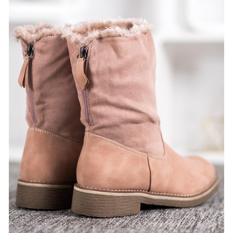 Forever Folie Boots With A Roll Up Shank pink 1