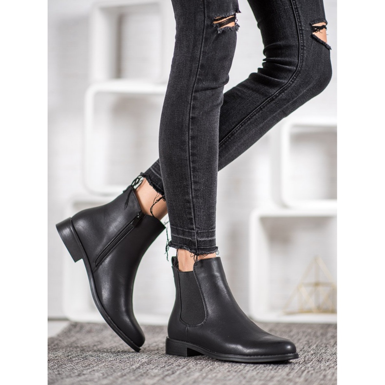J. Star Chelsea Boots On The Zipper black 1
