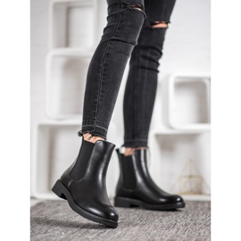 SHELOVET Slip-on boots with an elastic band black 1