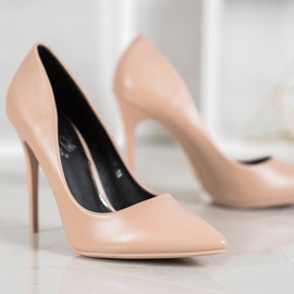 Small Swan Sexy high heels brown 2