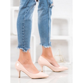 Small Swan Comfortable lacquered pumps pink 2