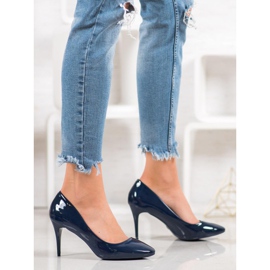 Comer Navy Varnished Pins blue 2
