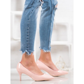 Comer Comfortable Varnished Heels pink 2