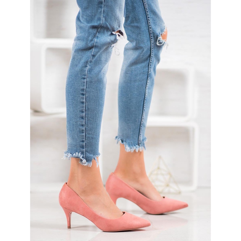Comer Classic high heels pink yellow 2
