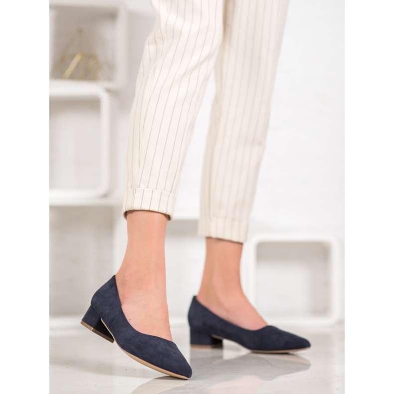 SHELOVET Flat Heel Pumps blue 2