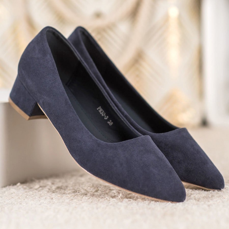 SHELOVET Flat Heel Pumps blue 1