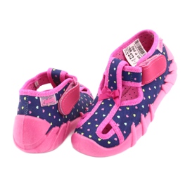 Befado children's shoes 190P092 navy blue pink 4 Befado children's shoes 190P092 navy blue pink 4