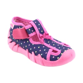 Befado children's shoes 190P092 navy blue pink 1 Befado children's shoes 190P092 navy blue pink 1